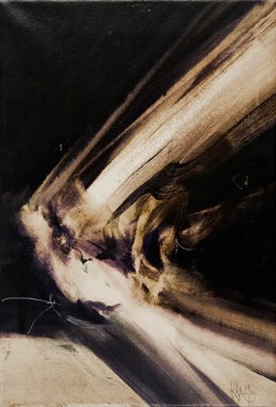 Giovanni Sesia Senza titolo - 1995 tecnica mista su carta intelata cm. 48x33...