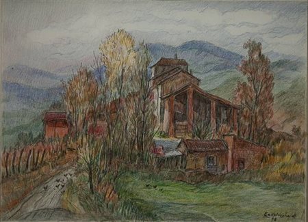 Emilio Kalchschmidt Senza titolo - 1978 pastelli su cartoncino cm. 36x48...