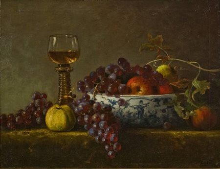 Pieter Ten Cate Senza titolo - 1900 olio su tela cm. 50x65 Firma sul retro