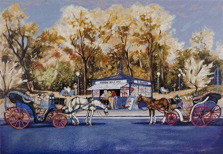 Walter Piacesi Senza titolo serigrafia su tavola cm. 70x100 Firma in basso a dx