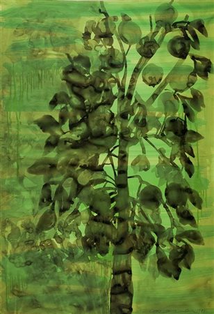 Maurizio Corona Opera Verde - 1991 tecnica mista su carta intelata cm. 142x98...