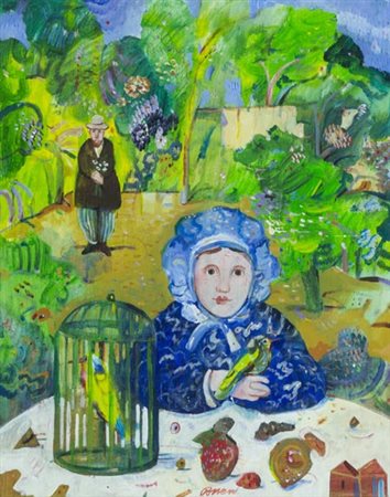 Antonio Possenti Lucca 1933 Senza titolo, , Olio su tela, cm. 50x40 Firma in...