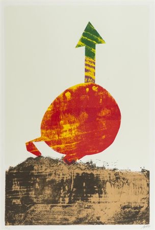 Gianni Dova Roma 1925 Pisa 1991 Senza titolo, , Litografia su carta, cm....