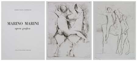 Marino Marini Pistoia 1901 Viareggio 1980 Senza titolo, , Cartella contenente...