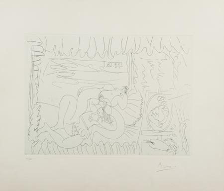 Pablo Picasso Malaga 1881 Mougins 1973 Senza titolo, 1968, Acquaforte di cm....