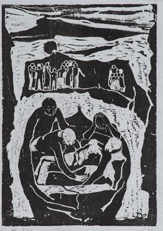 Felice Casorati Novara 1887 Torino 1963 Mulino del Po, 1949, Acquaforte di...