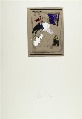 Mario Schifano Homs 1934 Roma 1998 Senza titolo, , Tecnica mista su carta,...