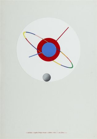 Lucio del Pezzo Napoli 1933 Ellissi, 1980, Collage e tecnica mista su...