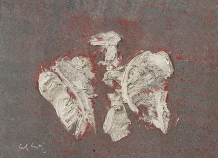 Giorgio Celiberti Udine 1929 Stemma, anni '70, Olio e tecnica mista su tela...