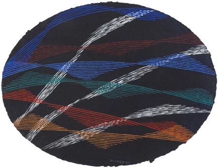 Piero Dorazio Roma 1927 2005 Senza titolo, 1989, Tempera su carta a mano, cm....