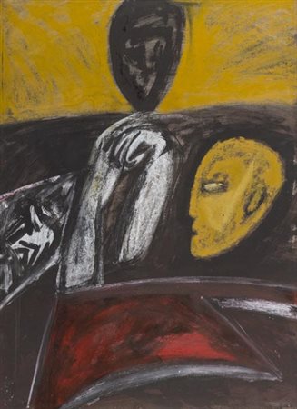 Mimmo Paladino Paduli (Bn) 1948 Senza titolo, 1982, Olio e tecnica mista su...