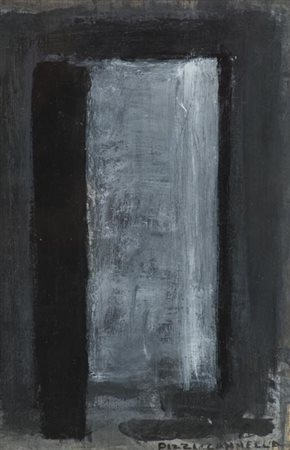 Piero Pizzi Cannella Roma 1955 , Senza titolo, Olio su tavola, cm. 30x20...