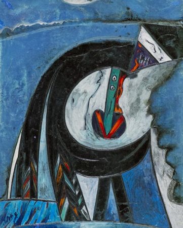 Gianni Dova Roma 1925 Pisa 1991, Alba, seconda metà anni '60 Olio su tela,...