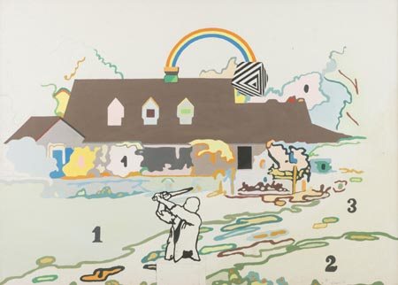 Luca Alinari Firenze 1943 , Senza titolo, 1972 Acrilico e tecnica mista su...