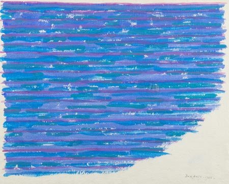 Piero Dorazio Roma 1927 2005, Senza titolo, 1985 Tempera su carta a mano, cm....