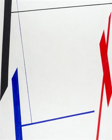 Gianfranco Pardi Milano 1933 , Diagonale, 1982 Acrilico su tela, cm. 125x100...