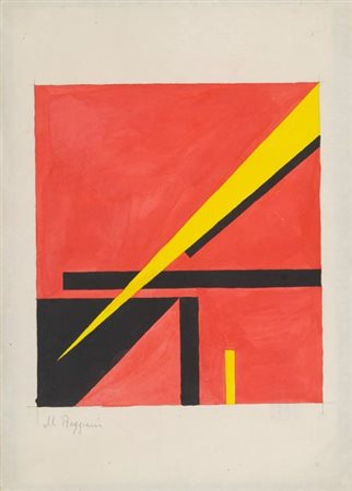 Mauro Reggiani Nonentola (Mo) 1897 Milano 1980, Composizione, 1962 Tempera su...