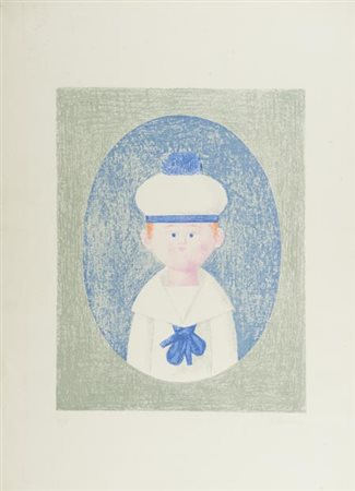 Antonio Bueno Berlino 1918 Firenze 1984, Marinaretto, Litografia su carta,...