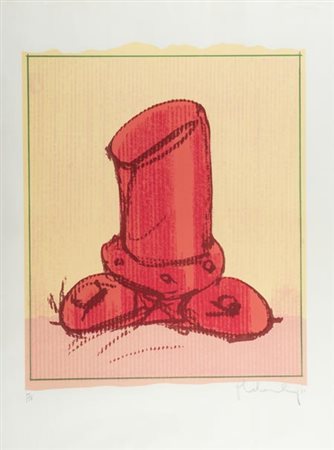 Claes Thure Oldenburg Stoccolma 1929 , Soft fire plug, 1973 Litografia su...