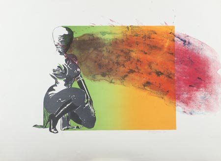 Allen Jones Southampton 1937 , Senza titolo, 1970 Litografia, cm. 57x76, es....