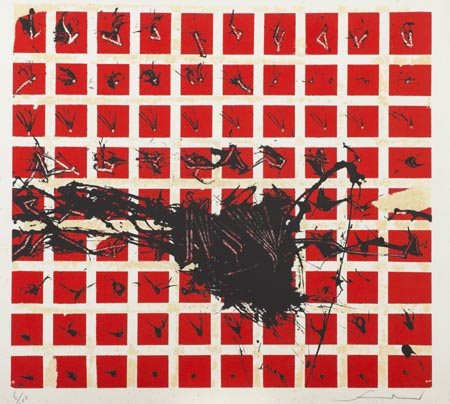 Emilio Scanavino Genova 1922 Milano 1986, Senza titolo, Serigrafia su...