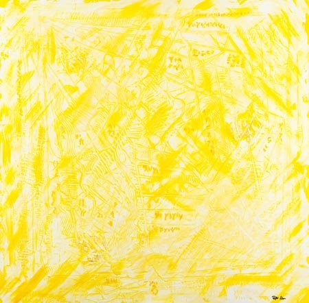 Raffaella Maron Torino 1971 , Giallo - Serie spettro, Olio su tela, cm....