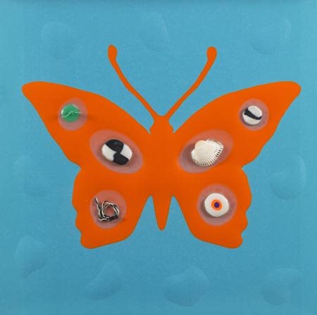 Renzo Nucara Crema 1955 , Butterfy effect, 2012 Legno, carta, colore...