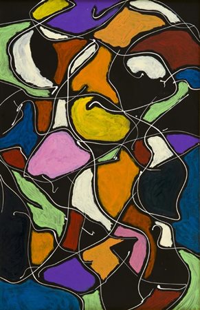 Teca Pietrasanta (Lu) 1937 , Senza titolo, 1996 Olio su masonite, cm. 58x38...