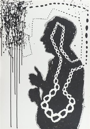 Plinio Mesciulam Genova 1926 , Crossed shadows, 2004 Tecnica mista su...