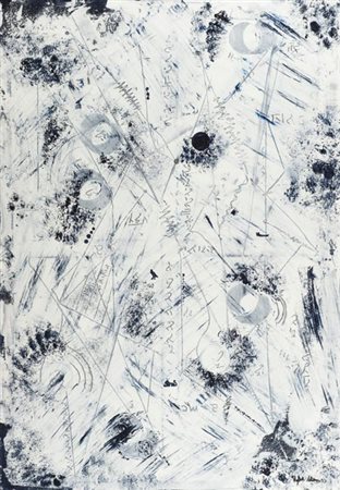 Raffaella Maron Torino 1971 , Nettuno, 2016 Olio su tela, cm. 100x70 Firmato...