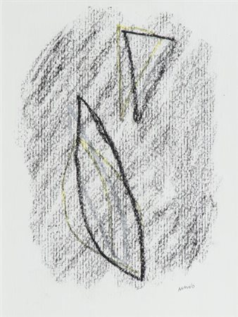 Nunzio Cagnano Amiterno (Aq) 1954 , Senza titolo, Tecnica mista su carta, cm....