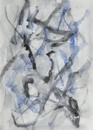 Toti Scialoja Roma 1914 , Senza titolo, 1988 Acquerello su carta, cm. 41x29...