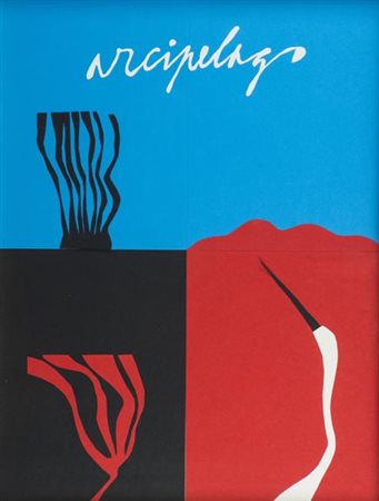 Fabio De Poli Genova 1947 , Arcipelago, 2003 Collage su cartone, cm. 65x47...