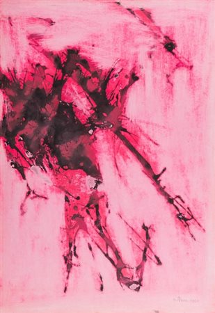 Carlo Pace Roma 1931 2003, Senza titolo, 1960 Tecnica mista su cartone...