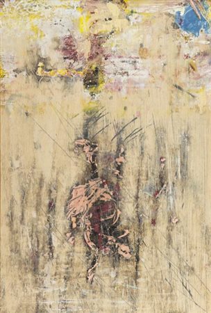 Carlo Pace Roma 1931 2003, Senza titolo, 1961 Smalti su tavola, cm. 66x45 Sul...