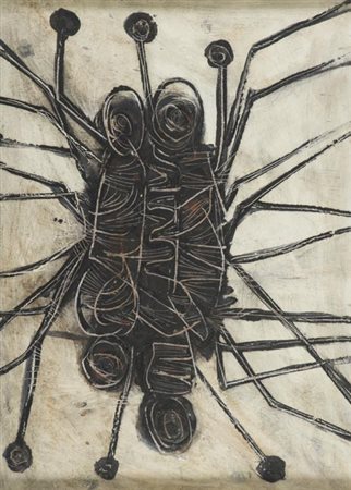 Cesare Peverelli Milano 1922 Parigi 2000, Senza titolo, anni '50 Olio su...