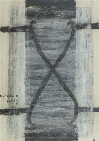 Piero Pizzi Cannella Roma 1955 , Il ferro, 1997 Tecnica mista su cartone, cm....