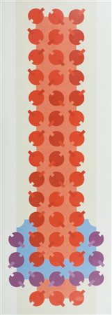 Carlo Nangeroni New York 1922 , Ascendente/rosso, 2007 Acrilico su tela, cm....