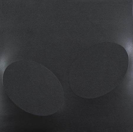 Turi Simeti Alcamo (Tp) 1929 , Due ovali neri, 2005 Acrilico su tela...