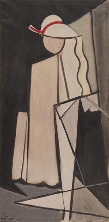 Ideo Pantaleoni Legnago, Vr 1904 1993, Senza titolo, 1947 Olio su tela, cm....