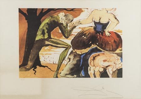 Salvador Dalì Figuera 1904 1989, Senza titolo, 1971 Litografia su carta, cm....