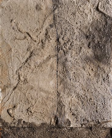 Gastone Novelli (Vienna 1925 - Milano 1968) "Senza titolo" 1959 tecnica mista...