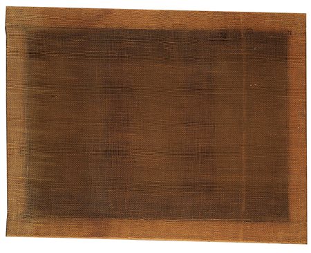 Salvatore Emblema (Terzigno 1929 - 2006) "Senza titolo" tela di sacco e...