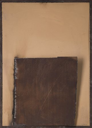 Pietro Coletta (Bari 1948 - 0) "Senza titolo" 1994 ferro e cartone, cm...