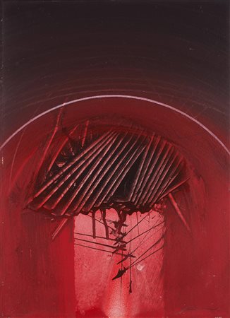 Emilio Scanavino (Genova 1922 - Milano 1986) "Ironico" 1967 tecnica mista su...