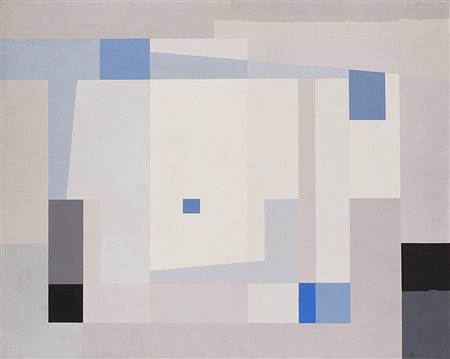 Giovanni Korompay (Venezia 1904 - Rovereto 1988) "Senza titolo" olio su tela,...