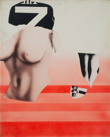 Peter Klasen (Lubeck 1935 - 0) "Petit nu No. 3" 1966 acrilico su tela, cm...