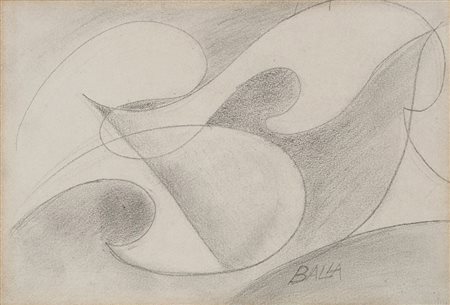 Giacomo Balla (Torino 1871 - Roma 1958) "Linee di velocità + sbandieramento"...