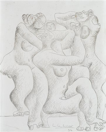 Le Corbusier (La Chaux-de-Fonds 1887 - Roquebrune-Cap-Martin 1965) "Trois...