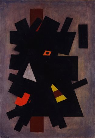 Mauro Reggiani (Nonantola 1897 - Milano 1980) "Composizione n.4" 1954 olio su...